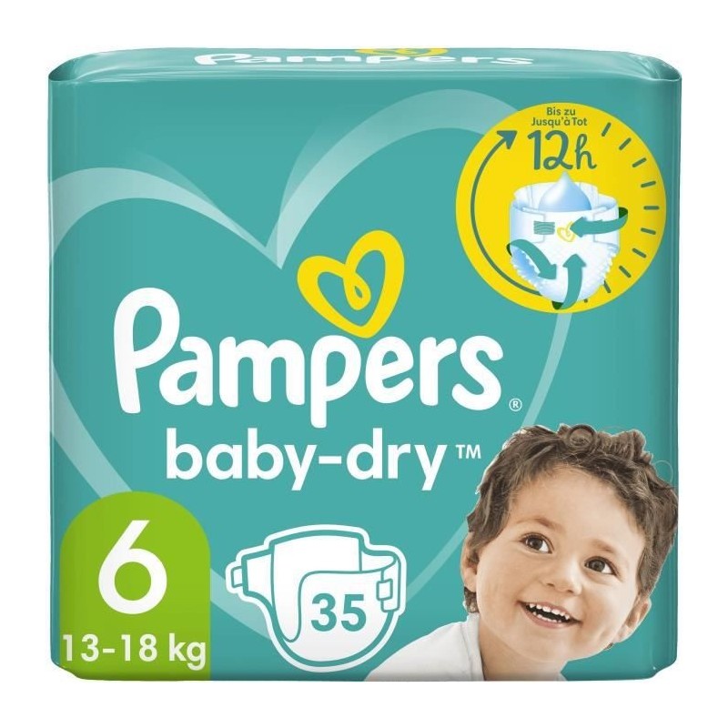 PAMPERS Baby-Dry Taille 6 - 35 Couches