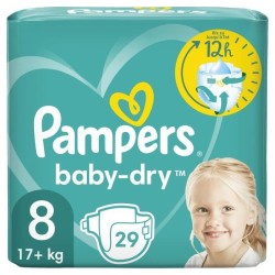 PAMPERS Baby-Dry Taille 8 -...