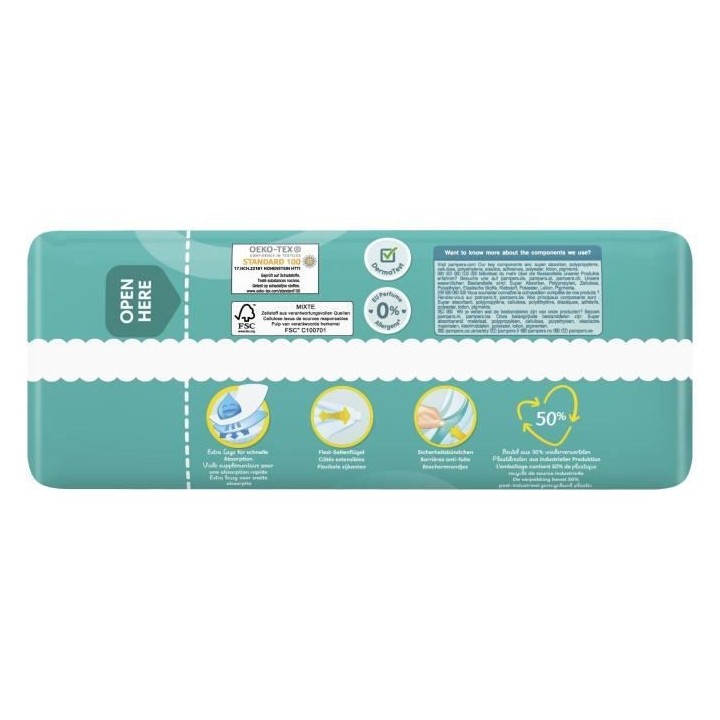 PAMPERS Baby-Dry Taille 8 - 29 Couches