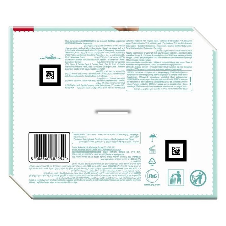 PAMPERS Premium Protection Pants Taille 6 - 58 Couches-culottes