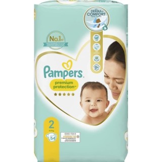 PAMPERS Premium Protection Taille 2 - 54 Couches