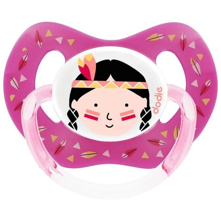 Dodie Sucette Physiologique +18m Indienne et Fleurs Lot de 2