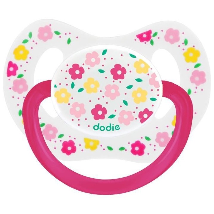 Dodie Sucette Physiologique +18m Indienne et Fleurs Lot de 2