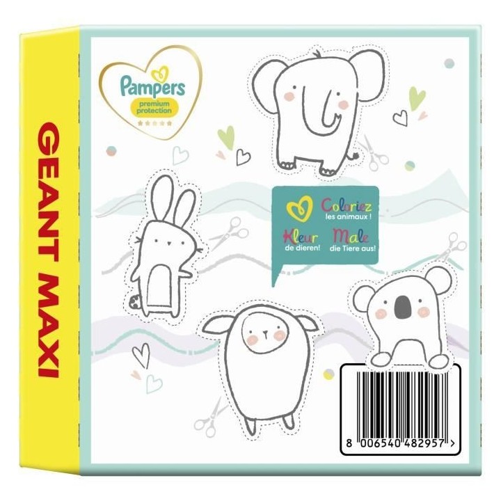 PAMPERS Premium Protection Taille 4 - 80 Couches