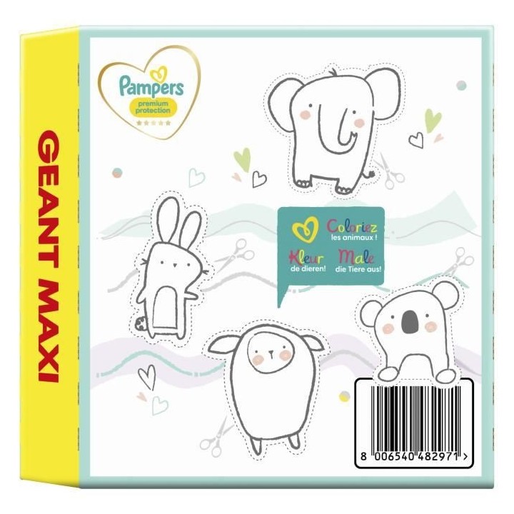 PAMPERS Premium Protection Taille 5 - 72 Couches