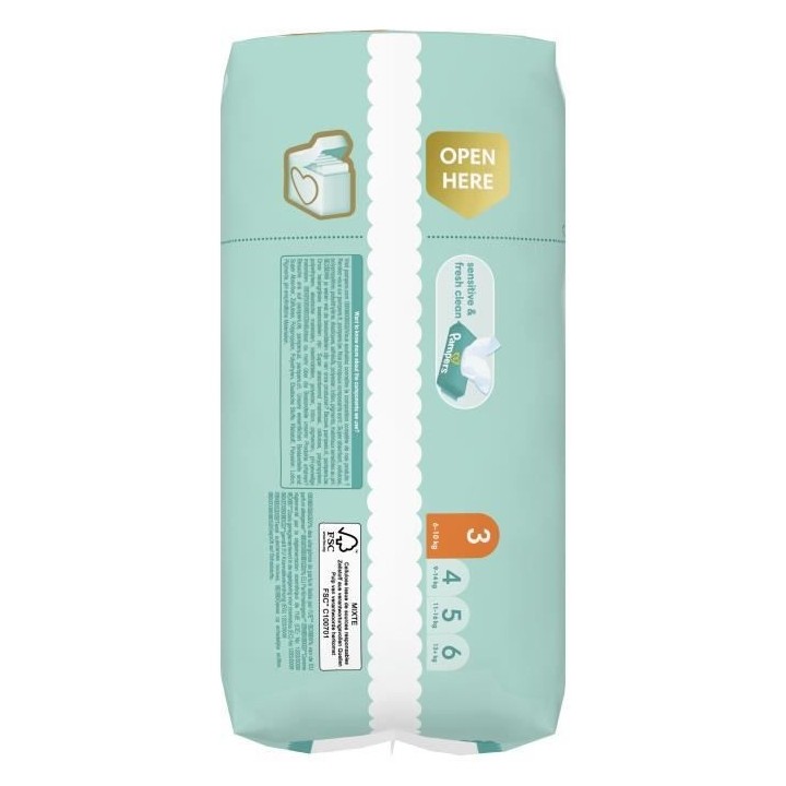 PAMPERS Premium Protection Taille 3 - 28 Couches
