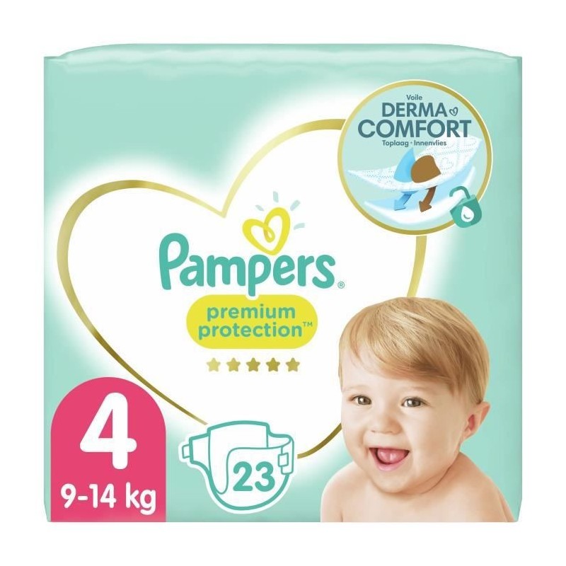 PAMPERS Premium Protection Taille 4 - 23 Couches