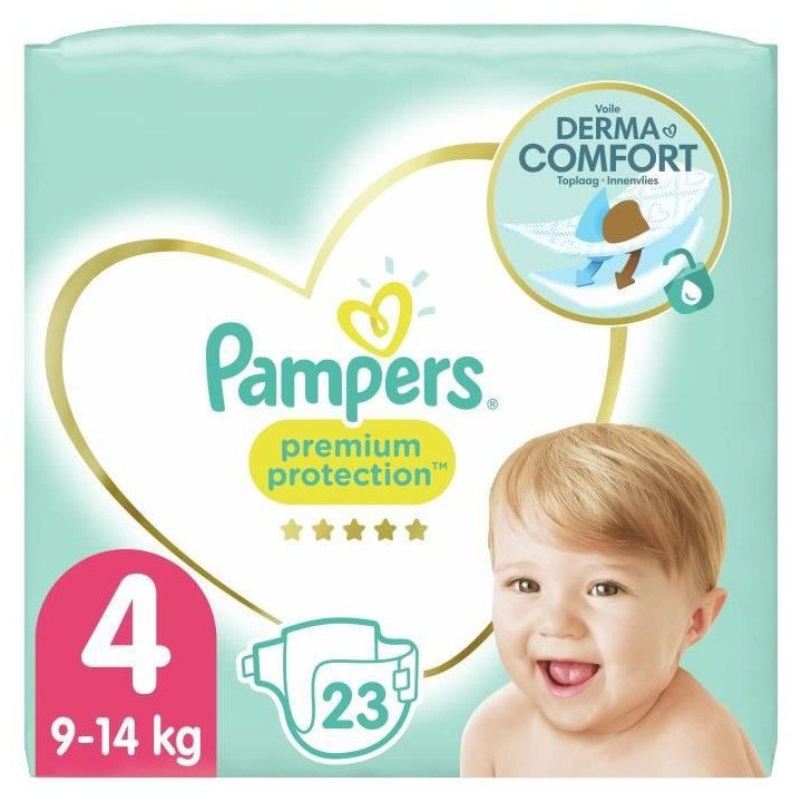 PAMPERS Premium Protection Taille 4 - 23 Couches