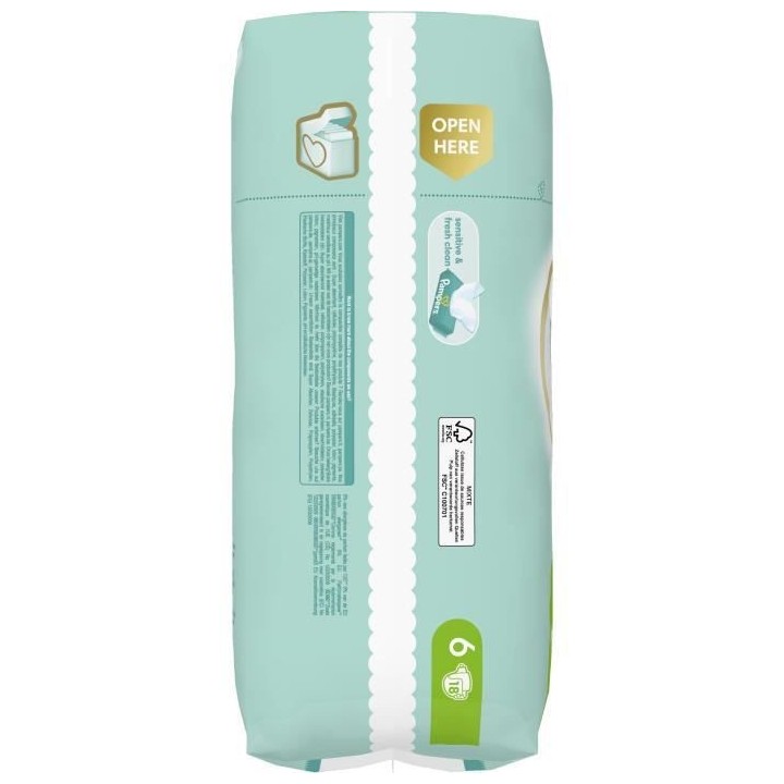 PAMPERS Premium Protection Taille 6 - 18 Couches