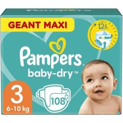 Couches PAMPERS Baby-Dry...