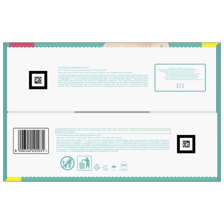 Couches PAMPERS Baby-Dry Taille 4 - x94