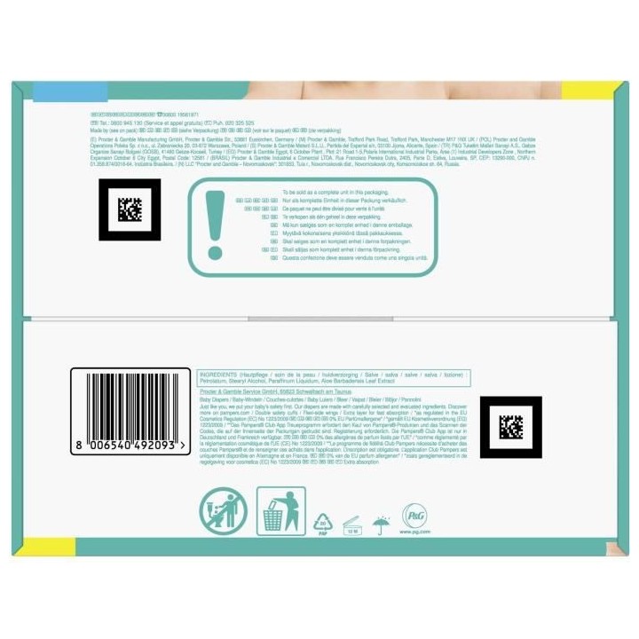 PAMPERS Baby-Dry Taille 5 - 82 Couches