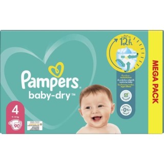 PAMPERS Baby-Dry Taille 4 - 90 Couches