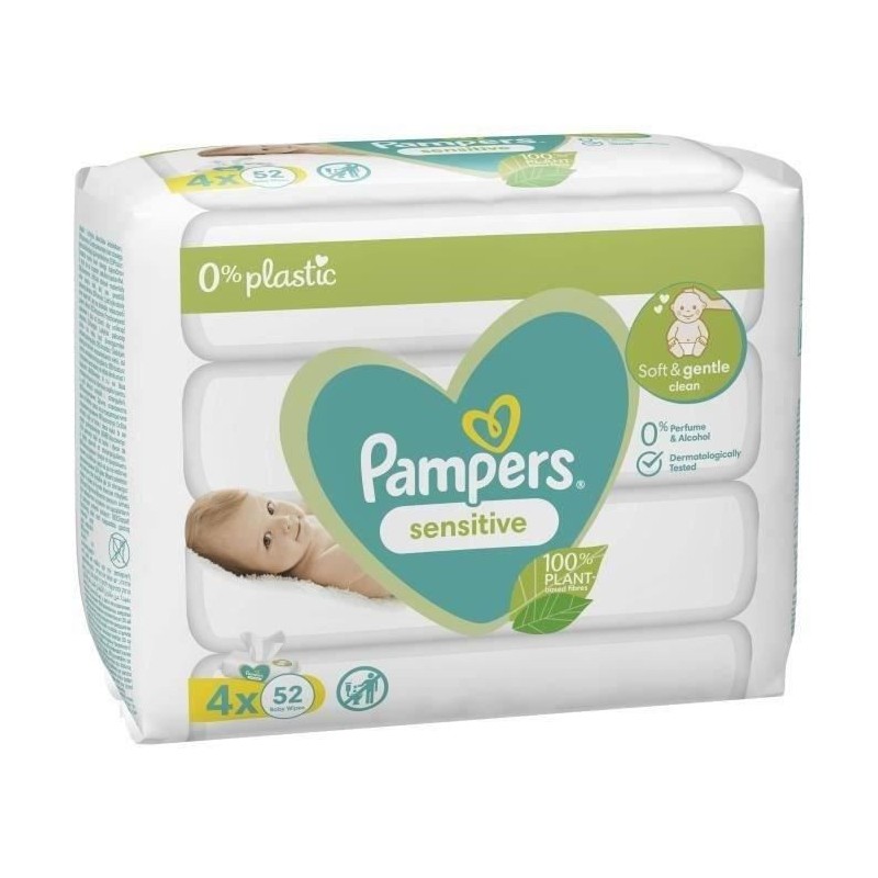 PAMPERS Sensitive - 208 Lingettes