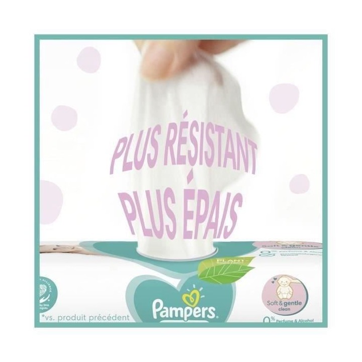 PAMPERS Sensitive - 208 Lingettes
