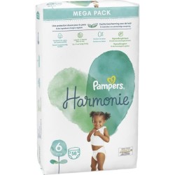 PAMPERS Harmonie Taille 6 - 58 Couches