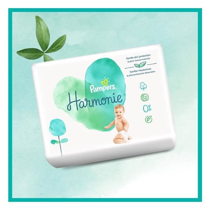 PAMPERS Harmonie Taille 4+ - 68 Couches