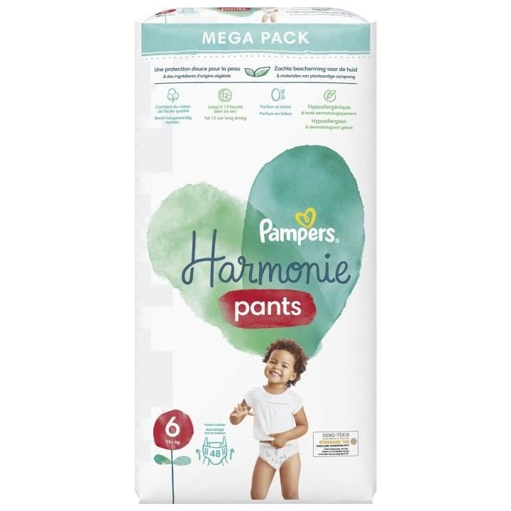 PAMPERS Harmonie Pants Taille 6 - 48 Couches-culottes