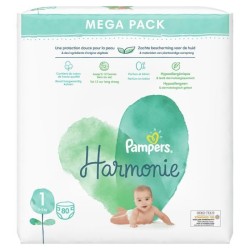 Pampers Harmonie Taille 1, 80 Couches