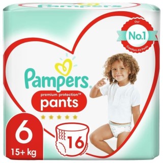 Pampers Premium Protection Pants Couches-culottes 6, 16 Culottes, 15kg