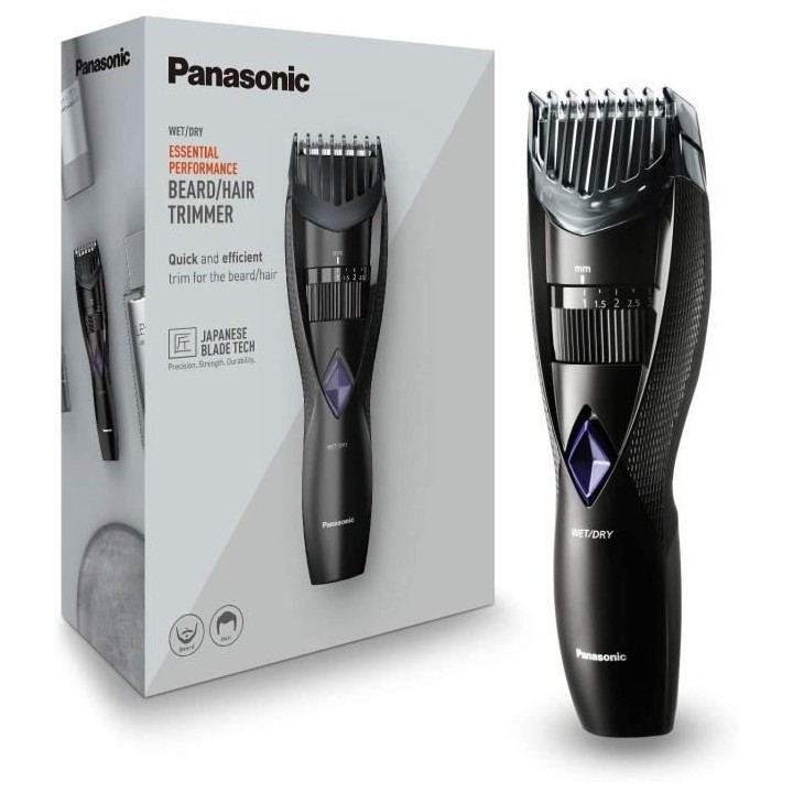 Panasonic - Personalcare ER-GB37-K503 | Tondeuse 2 en 1 - Barbe et che