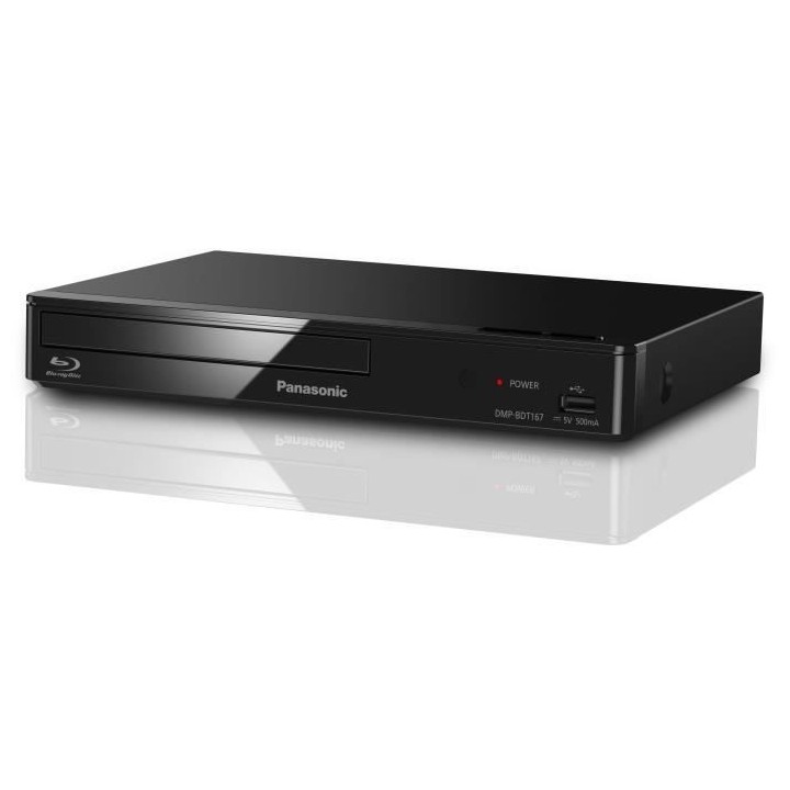 PANASONIC BDT167 - Lecteur Blu-Ray Disc 3D Full HD - Port USB - Design