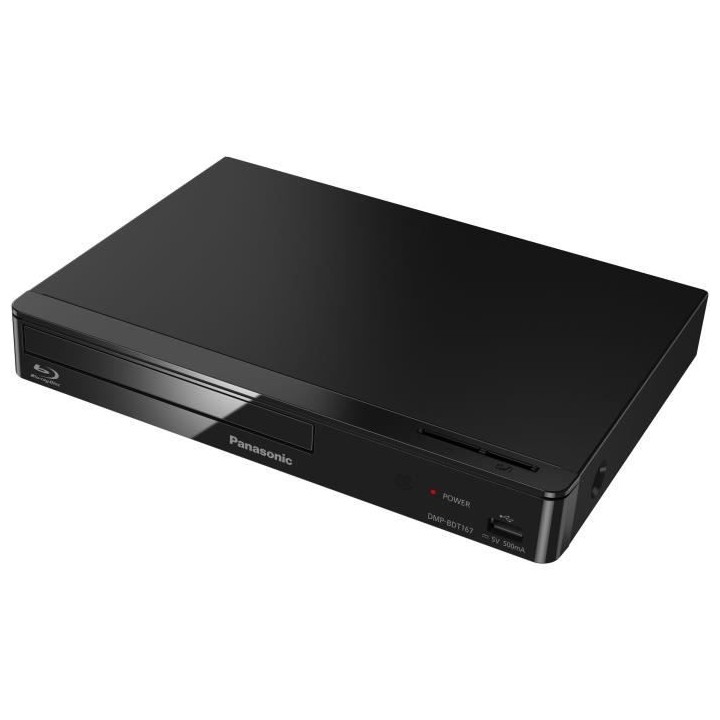 PANASONIC BDT167 - Lecteur Blu-Ray Disc 3D Full HD - Port USB - Design