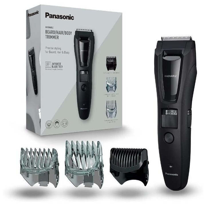 PANASONIC Tondeuse multi usages - 40 hauteurs de coupe - ER-GB61-K503
