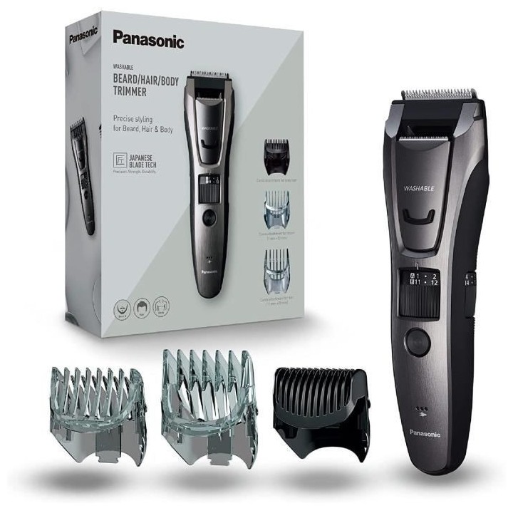 Panasonic ER-GB80-H503 | Tondeuse Multi 3 en 1 - Barbe / Cheveux / Cor