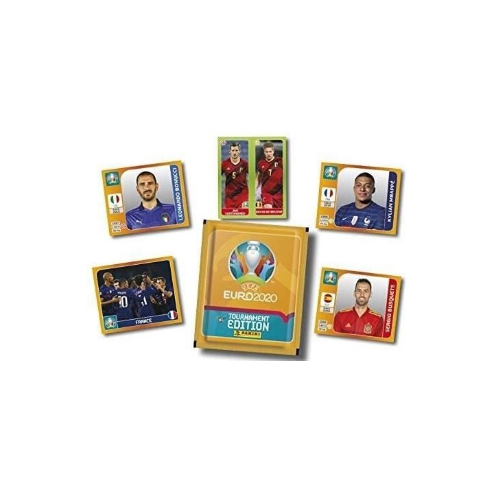 UEFA EURO 2020 Stickers 2021 Tournament Edition - Eco-Blister de 14 po