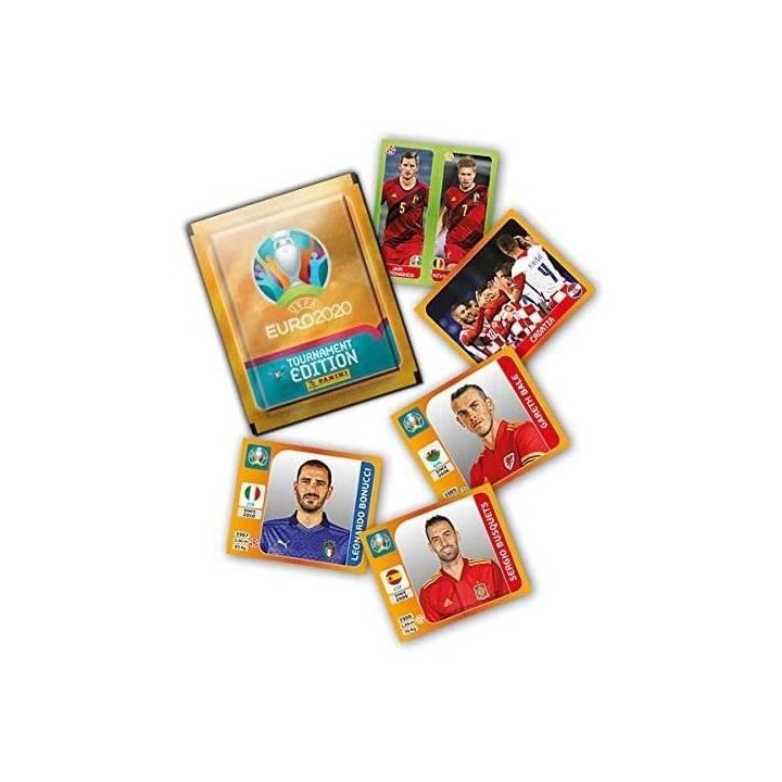 UEFA EURO 2020 Stickers 2021 Tournament Edition - Eco-Blister de 14 po