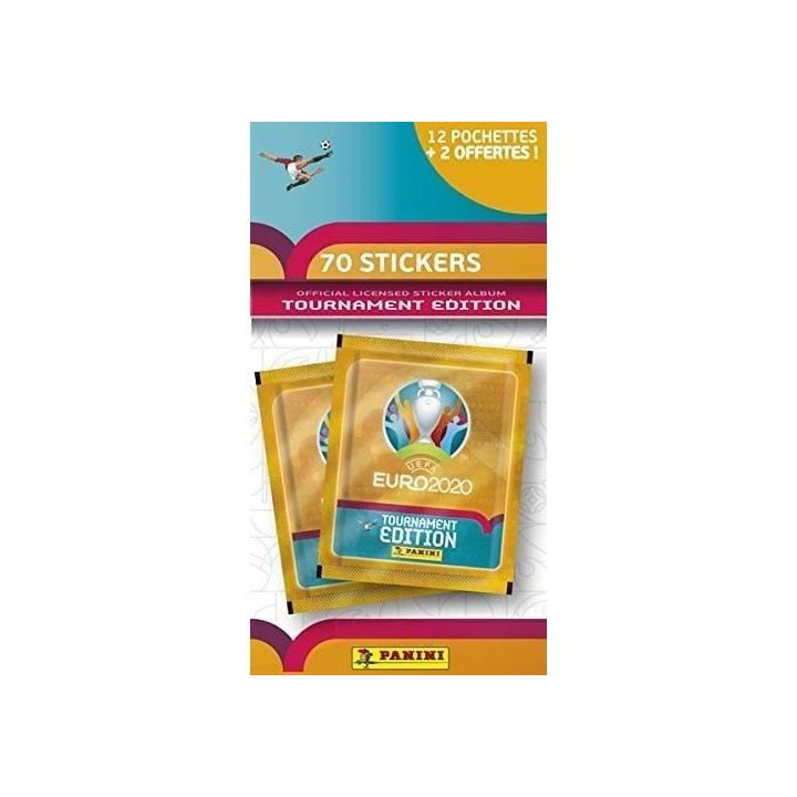 UEFA EURO 2020 Stickers 2021 Tournament Edition - Eco-Blister de 14 po