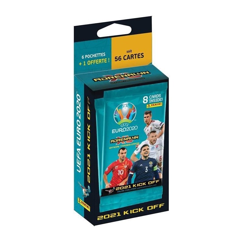 UEFA EURO 2020™ Adrenalyn XL™ 2021 Kick Off - 6 pochettes + 1 OFFERTE - Panini - Football