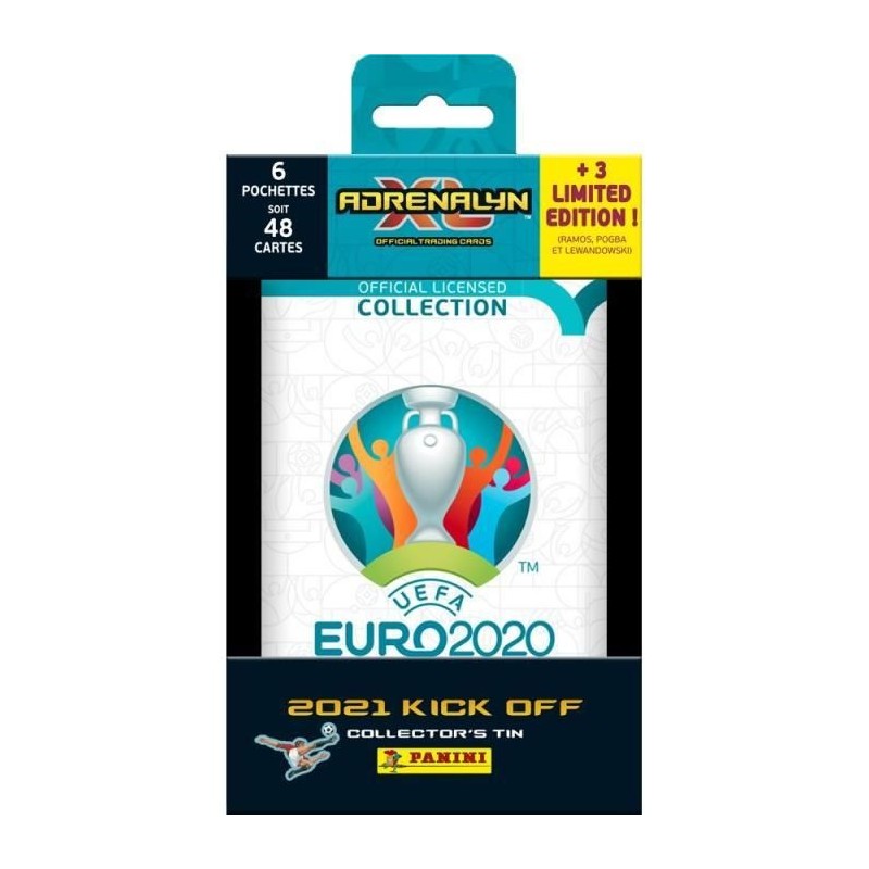 UEFA EURO 2020™ Adrenalyn XL™ 2021 Kick Off - Boite métal COLLECTOR - Panini - Football