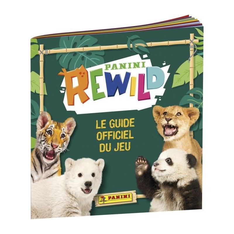 PANINI REWILD TRADING CARDS - Pack 1 classeur + 2 pochettes + 1 carte édiction limitée super bonus + Plateau de jeu