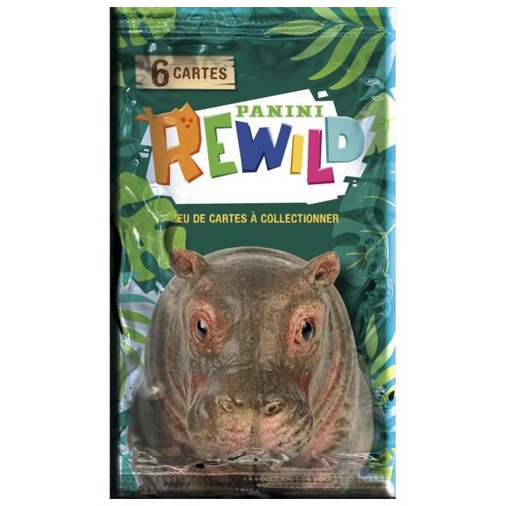 PANINI REWILD TRADING CARDS - Blister de 5 pochettes + 1 offerte