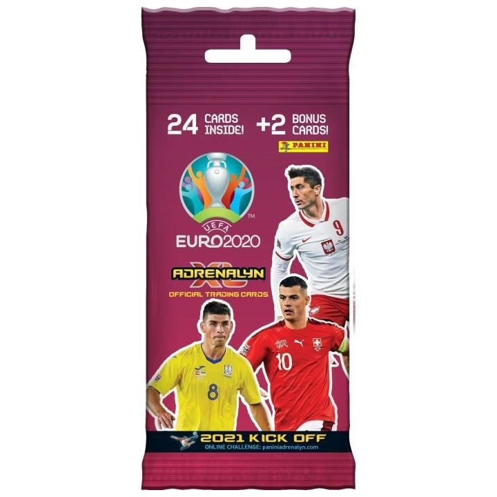 UEFA EURO 2020™ Adrenalyn XL™ 2021 Kick Off - FAT PACK de 24 carte