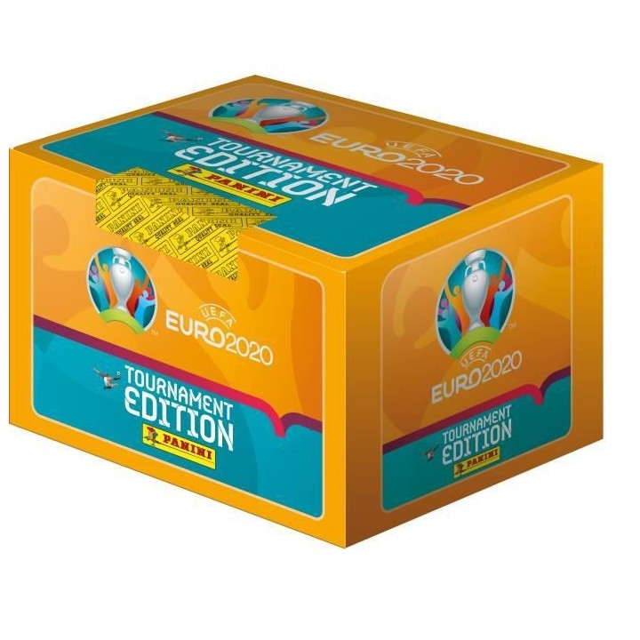 PANINI Boite de 100 pochettes UEFA EURO 2020 STICKERS 2021 Tournament