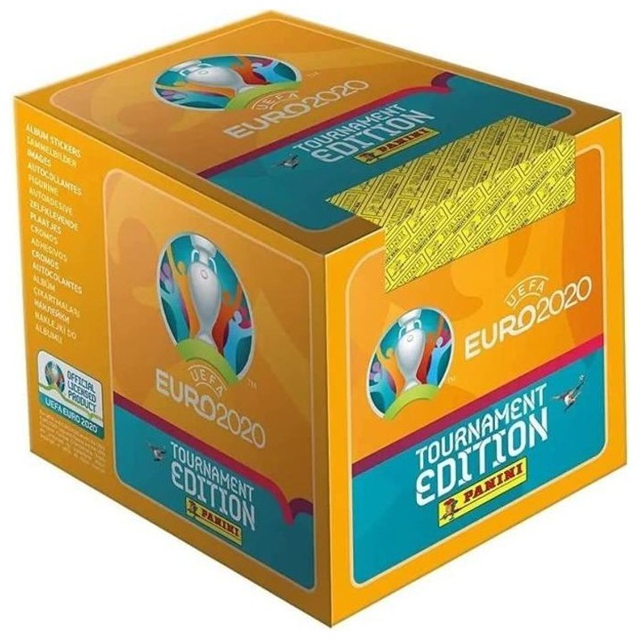 UEFA EURO 2020 Stickers 2021 Tournament Edition - Boîte de 50 pochett