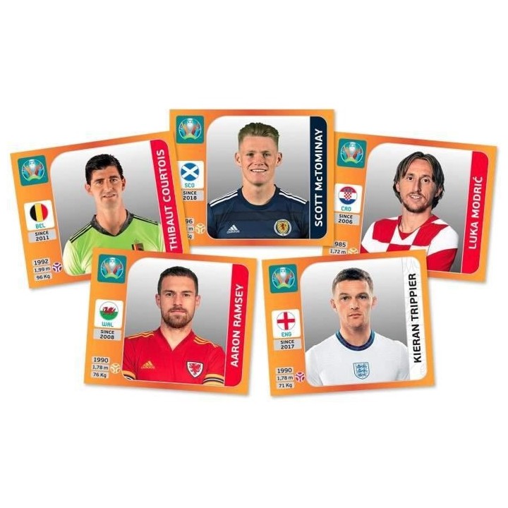 UEFA EURO 2020 Stickers 2021 Tournament Edition - Boîte de 50 pochett
