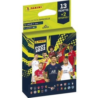 STICKERS FOOT LIGUE 1 2021-22 Blister de 13 Pochettes + 2 Offertes