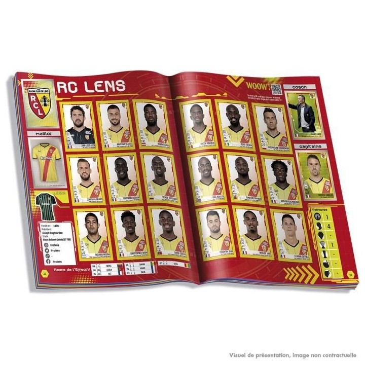 STICKERS FOOT LIGUE 1 2021-22 Pack de 5 Pochettes + 1 Album Offert