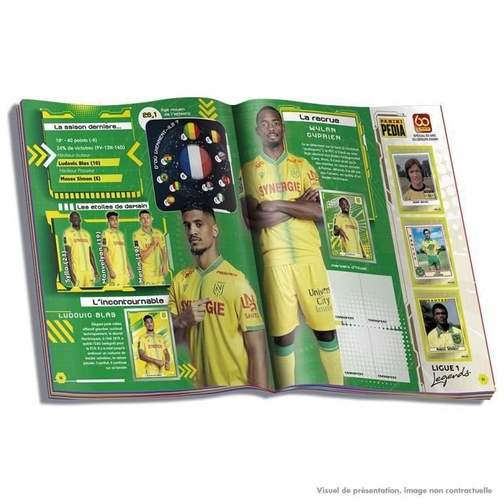 STICKERS FOOT LIGUE 1 2021-22 Pack de 5 Pochettes + 1 Album Offert