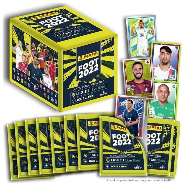 STICKERS FOOT LIGUE 1 2021-22 Boîte de 50 Pochettes