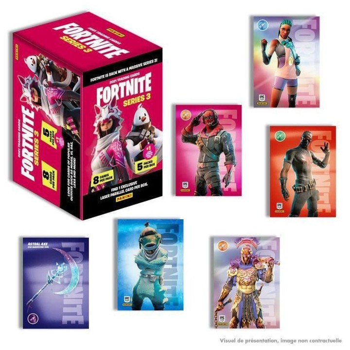 PANINI - Fortnite Serie 3 Trading Cards - Boite De 18 Pochettes