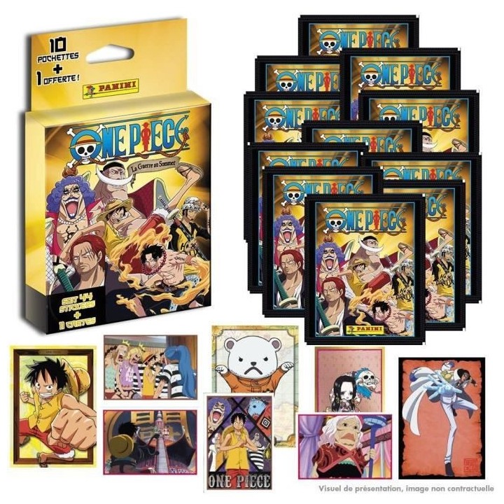 PANINI One Piece La Guerre Au Sommet - Blister de 10 Pochettes + 1 Off