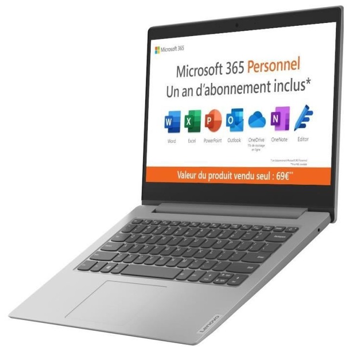 PC Portable Ultrabook - LENOVO IdeaPad 1 14IGL05 - 14 FHD - Celeron N4