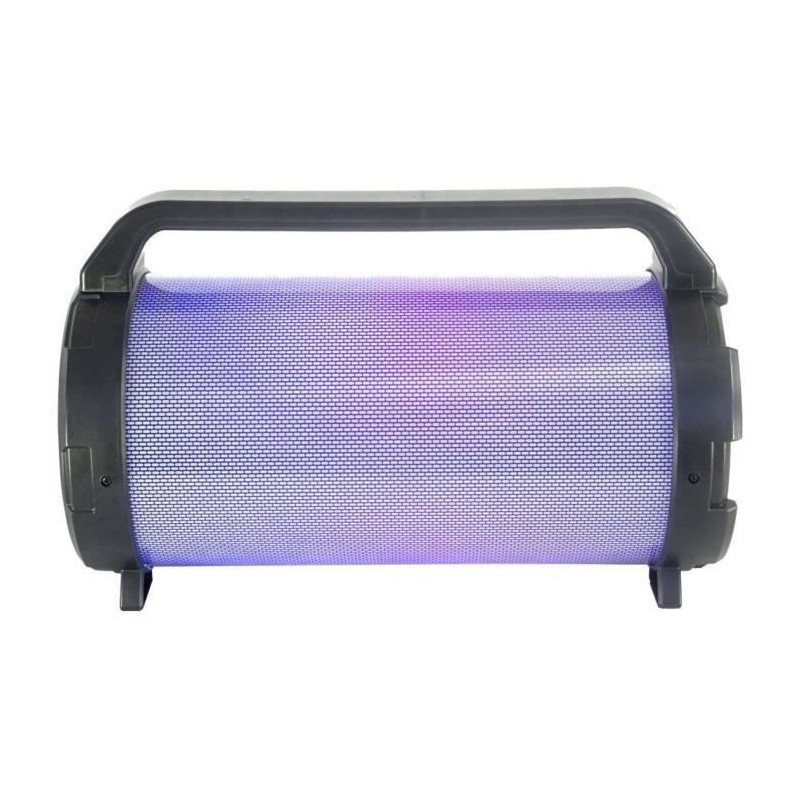 PARTY LIGHT &SOUND Enceinte nomade Bluetooth a LED avec USB, Micro-SD & Microphone