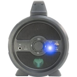 PARTY LIGHT &SOUND Enceinte nomade Bluetooth a LED avec USB, Micro-SD & Microphone