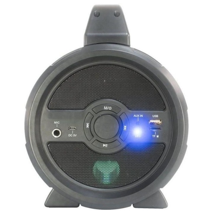 PARTY LIGHT &SOUND Enceinte nomade Bluetooth a LED avec USB, Micro-SD